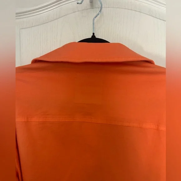 Peruzzi Orange Button-Front Jacket - Picture 7 of 10